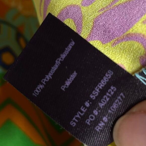 Hale Bob Long Sleeve Contrasting Print Shift Dress S NWOT - Picture 9 of 14